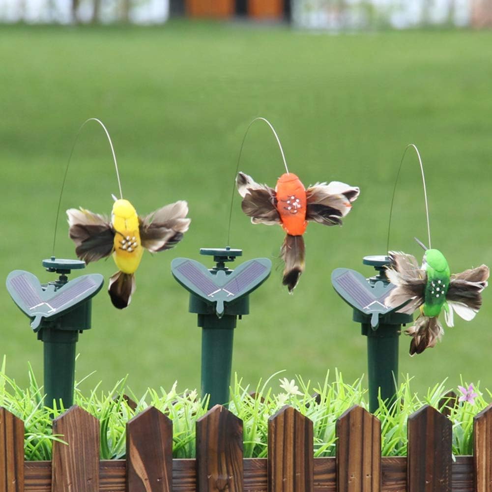 Solar Powered Fluttering Wobble Humming Bird and Butterfly