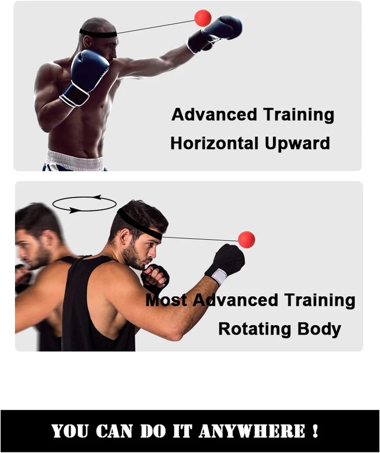 🔥49% OFF - 🔥Boxing Reflex Ball Headband，4 Ball Set