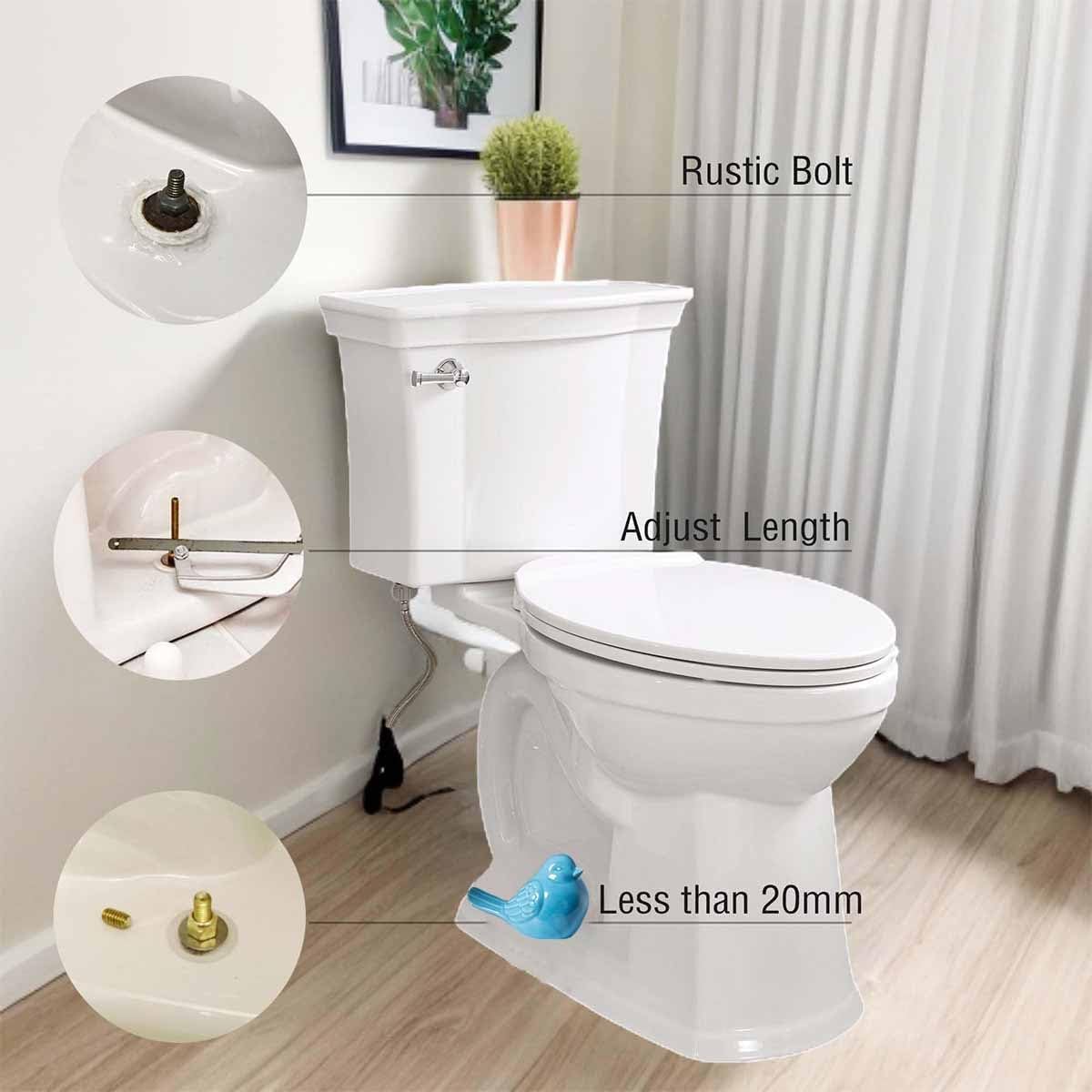 Universal Ceramic Toilet Bolt Covers Decorative