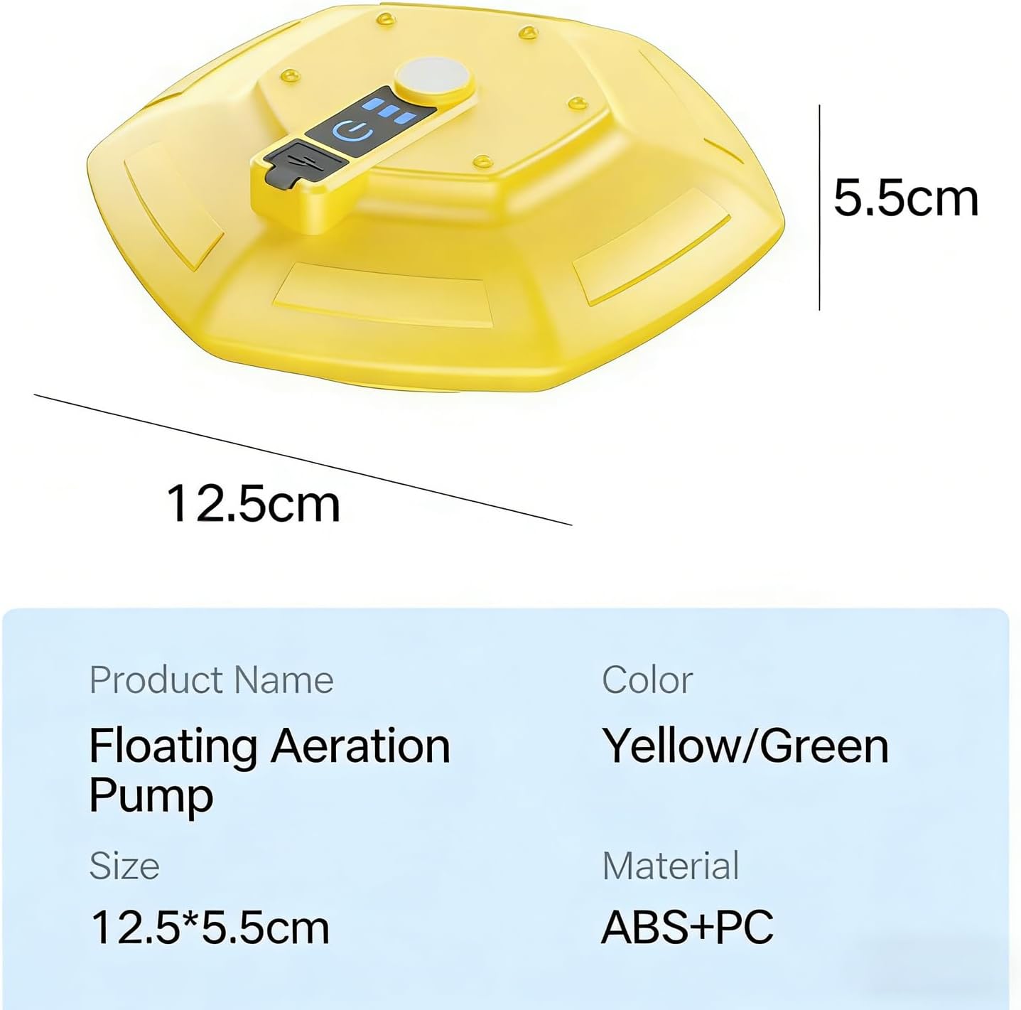 IPX7 Floating & Rechargeable Bait Bucket Aerator