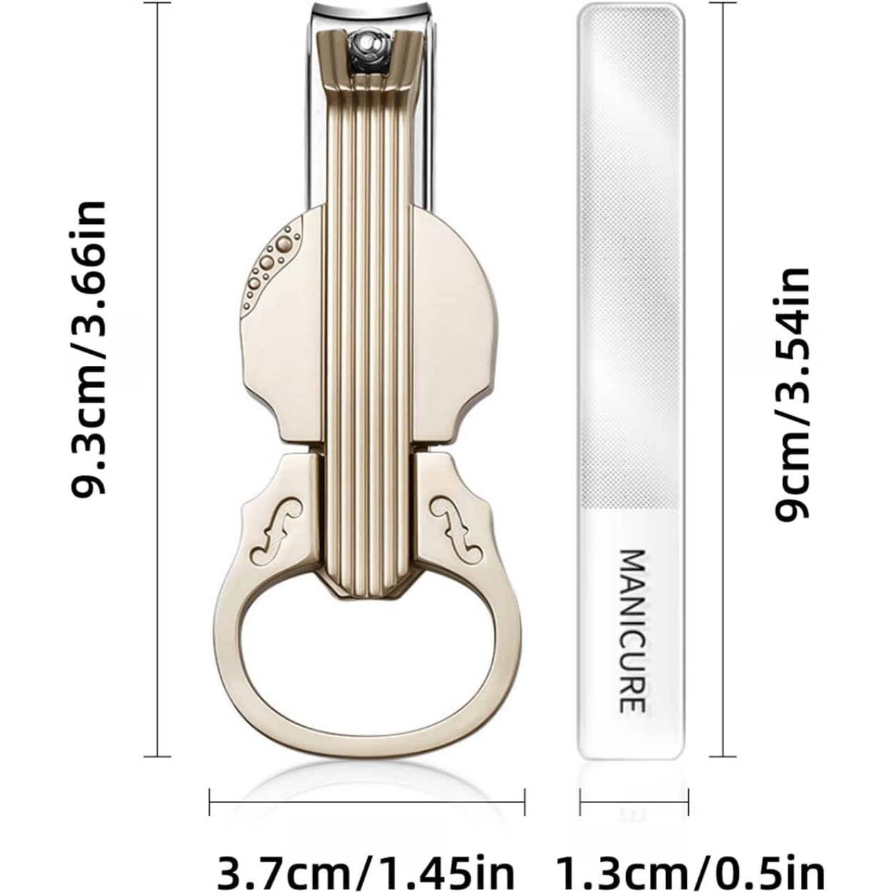 Anti-Splash Nail Clippers With Magnifying Glass