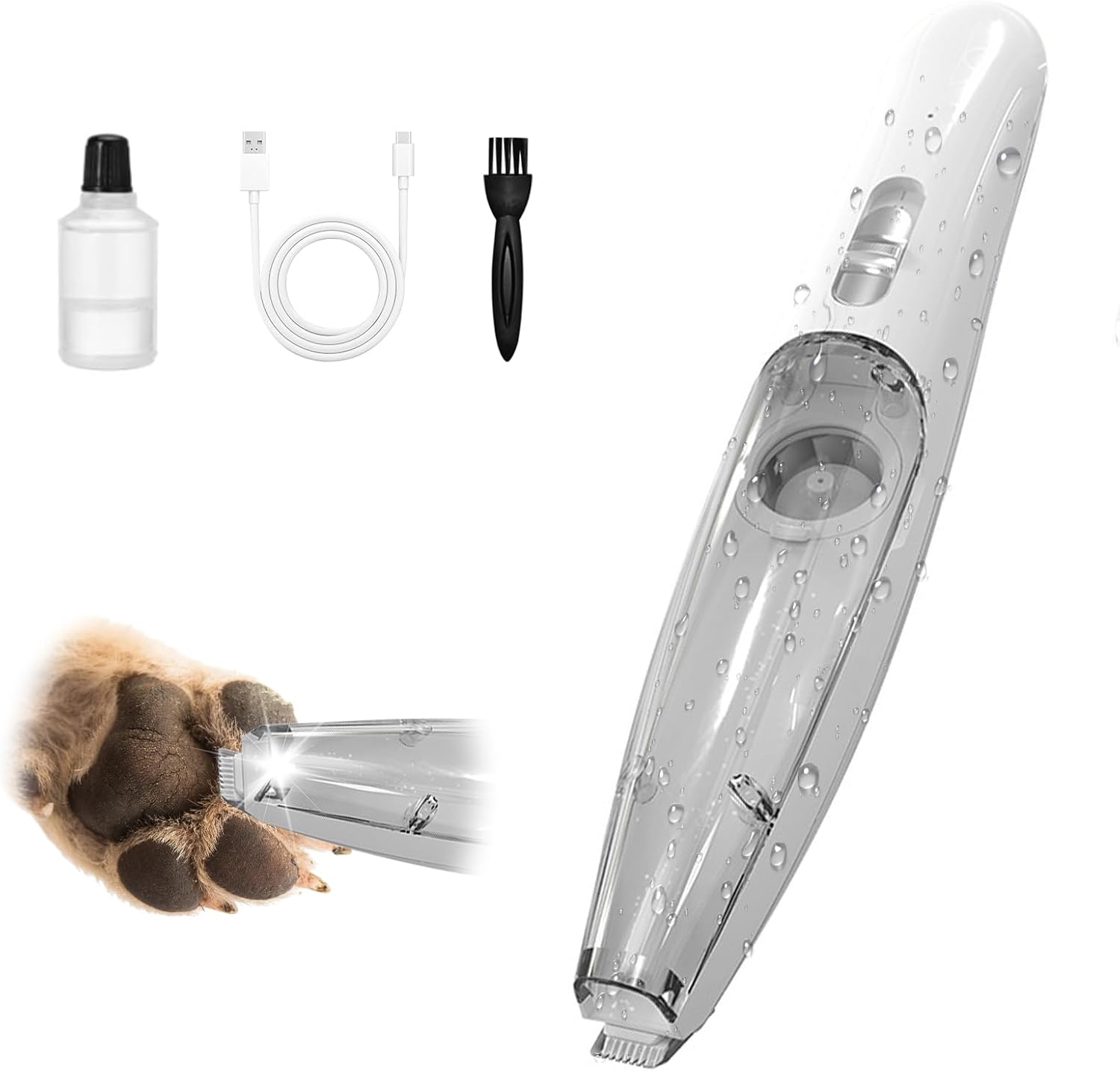 Dog Paw Trimmer with Vacuum Suction