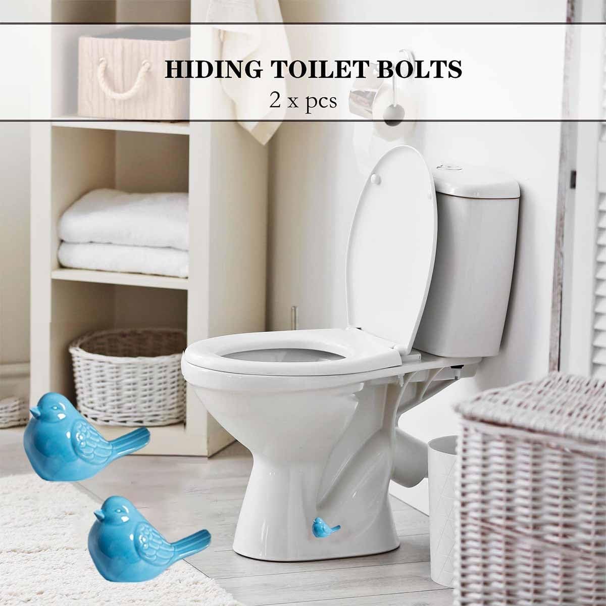 Universal Ceramic Toilet Bolt Covers Decorative