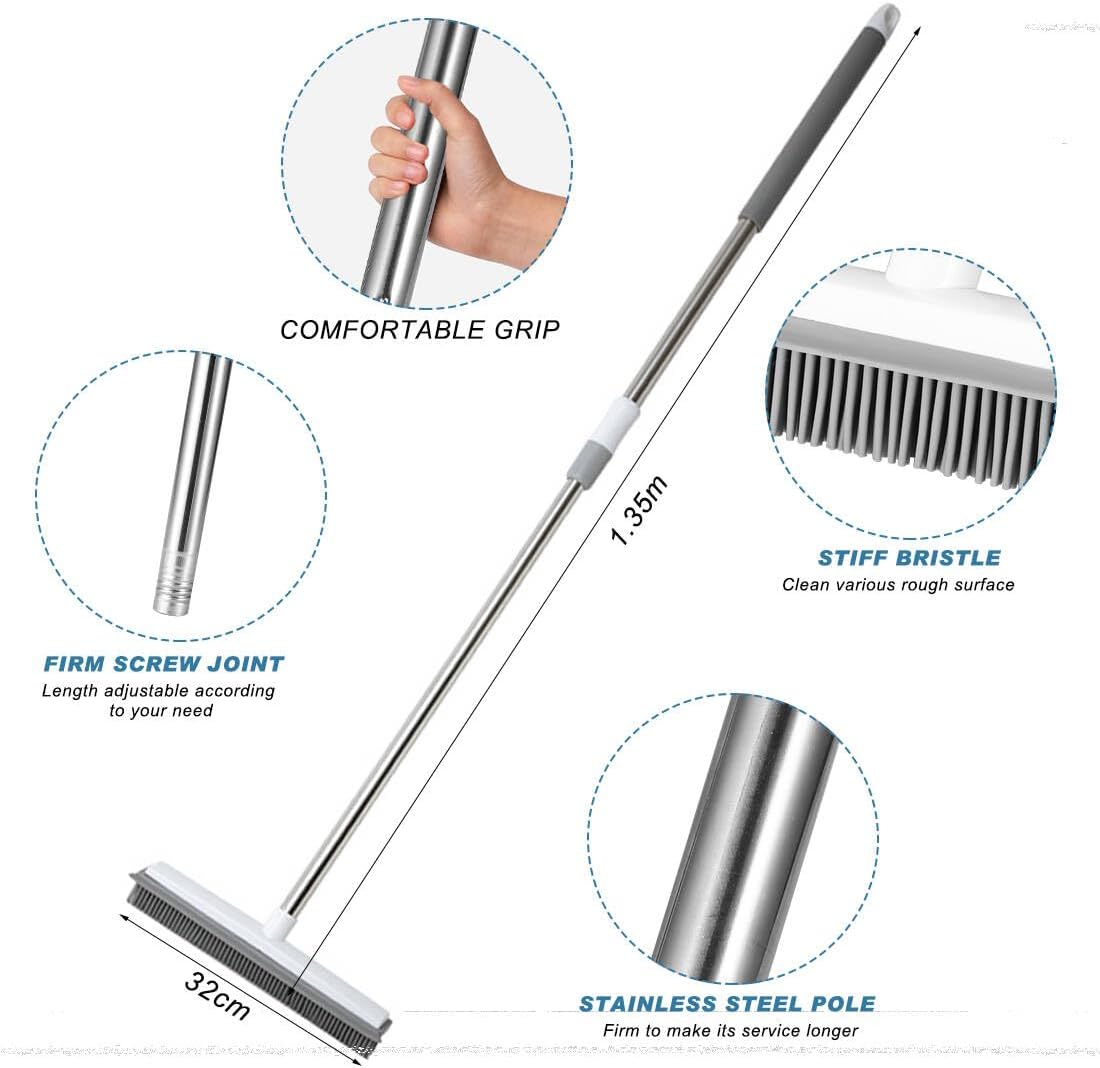 Rubber Broom Pet Hair Lint Removal