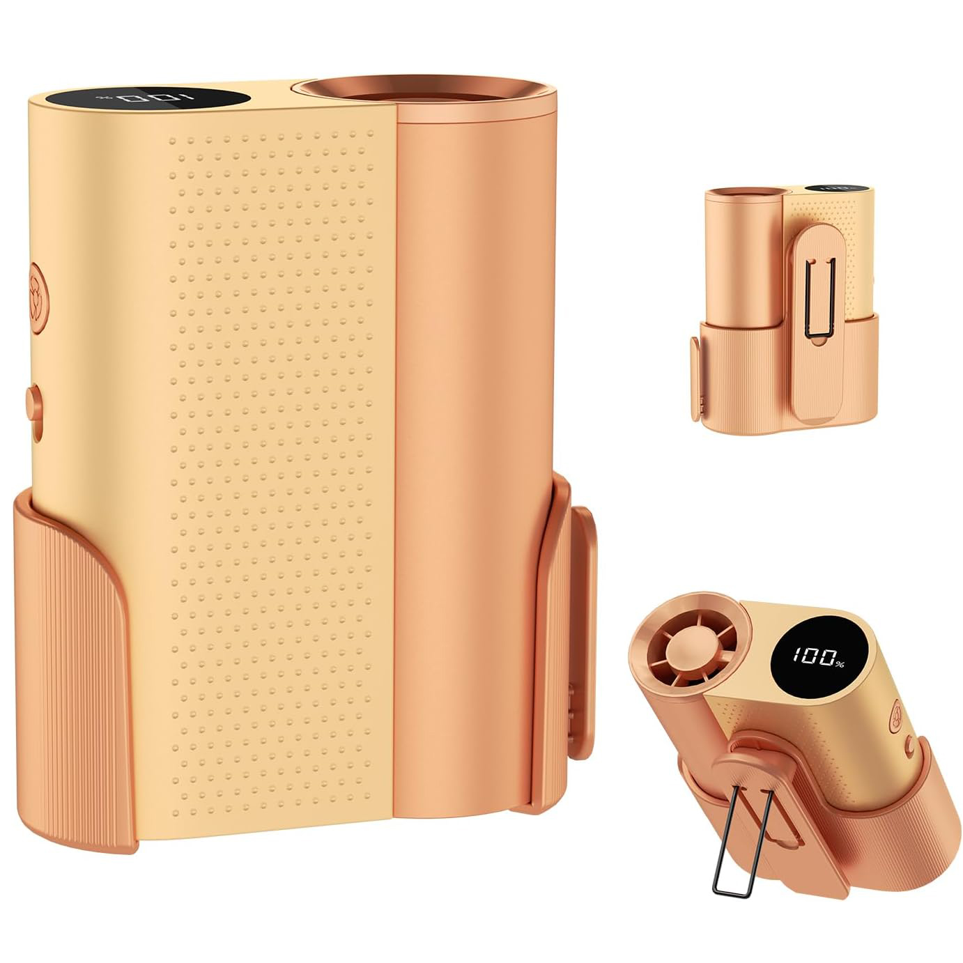 Personal Rechargeable Wearable Neck Fan Waist Clip Cooling Fan