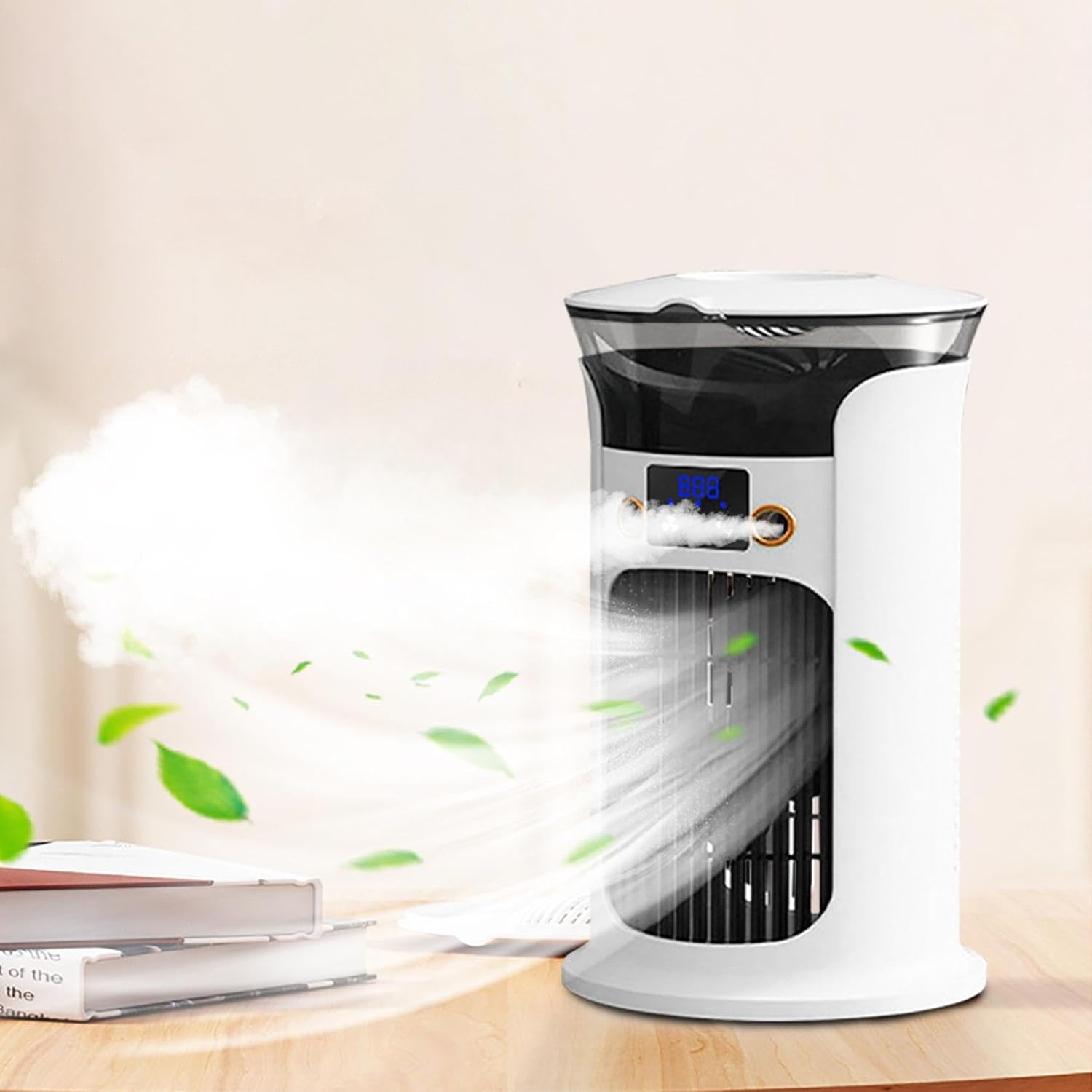 Adjustable Silent Cooling Fan With Humidifier