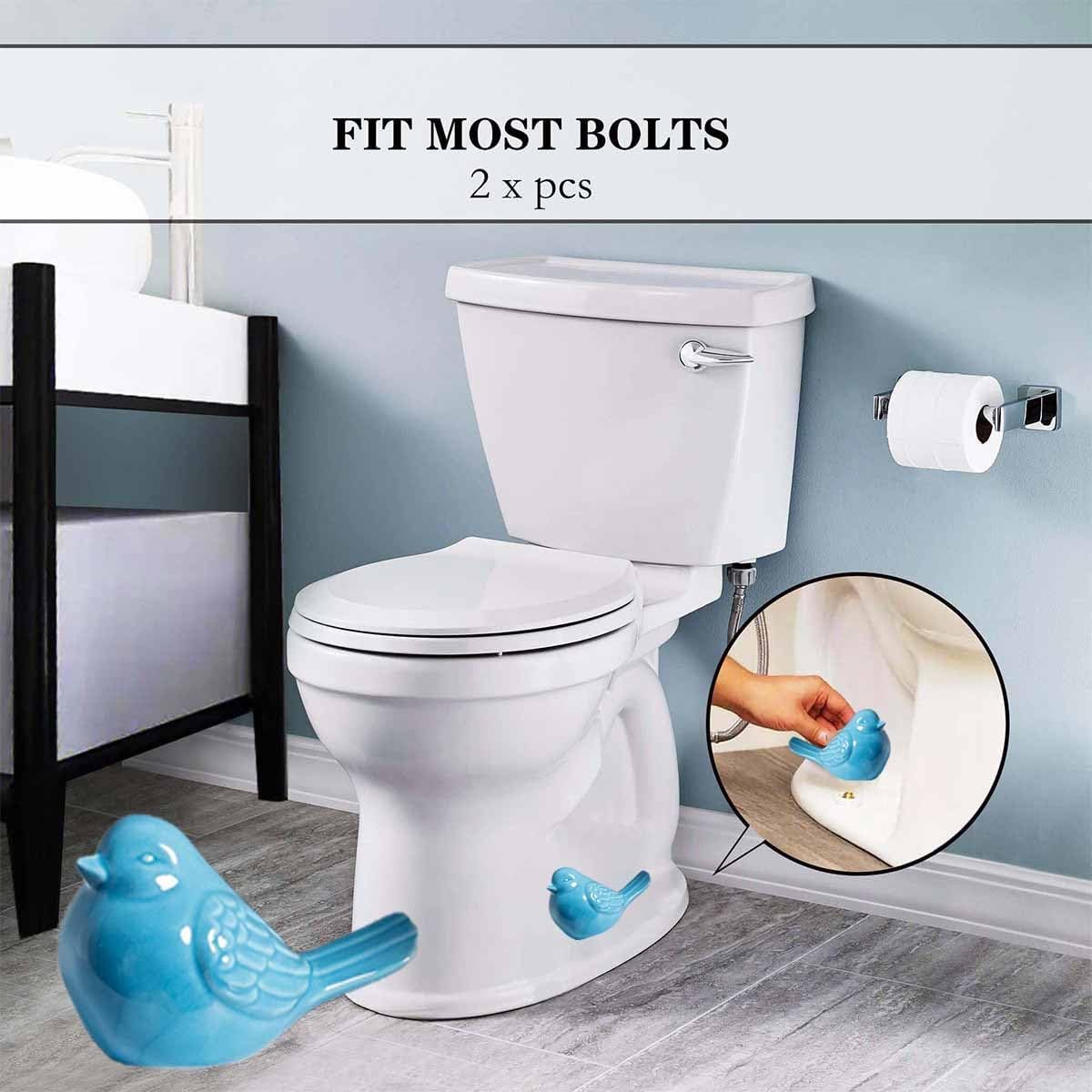 Universal Ceramic Toilet Bolt Covers Decorative