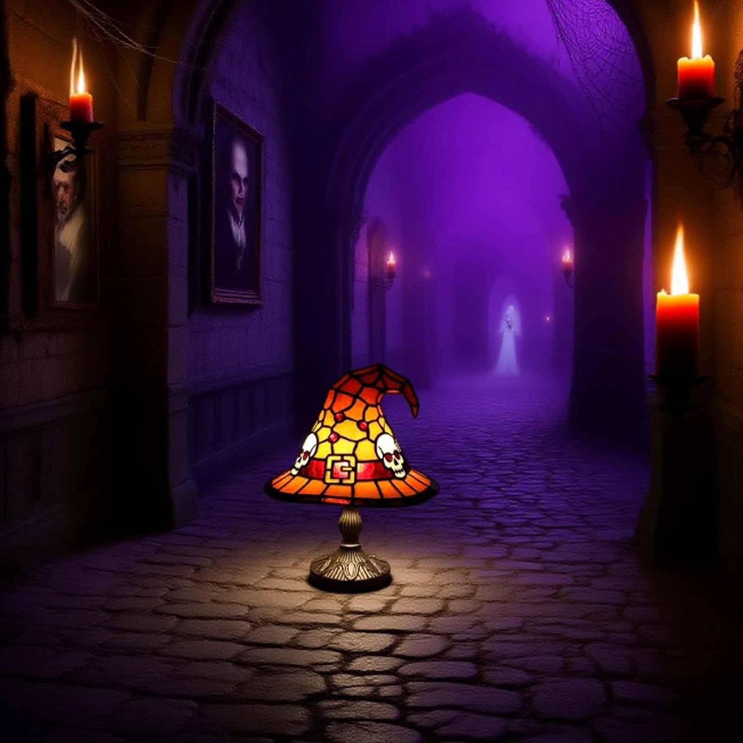 🔥Last Day 49% OFF - Witch Hat Table Lamp Ornament