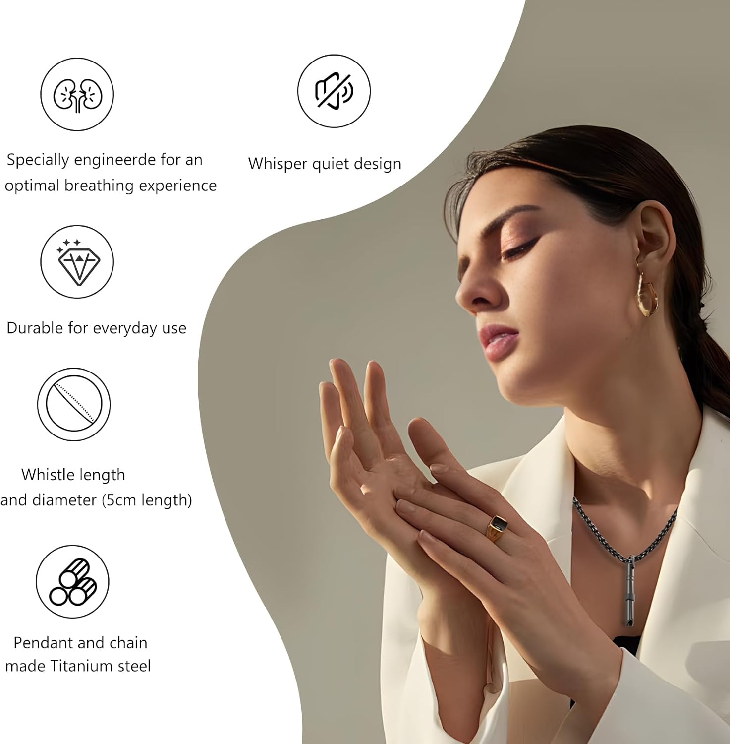 Air Device To Quit Smoking Relief Anxiety Necklace