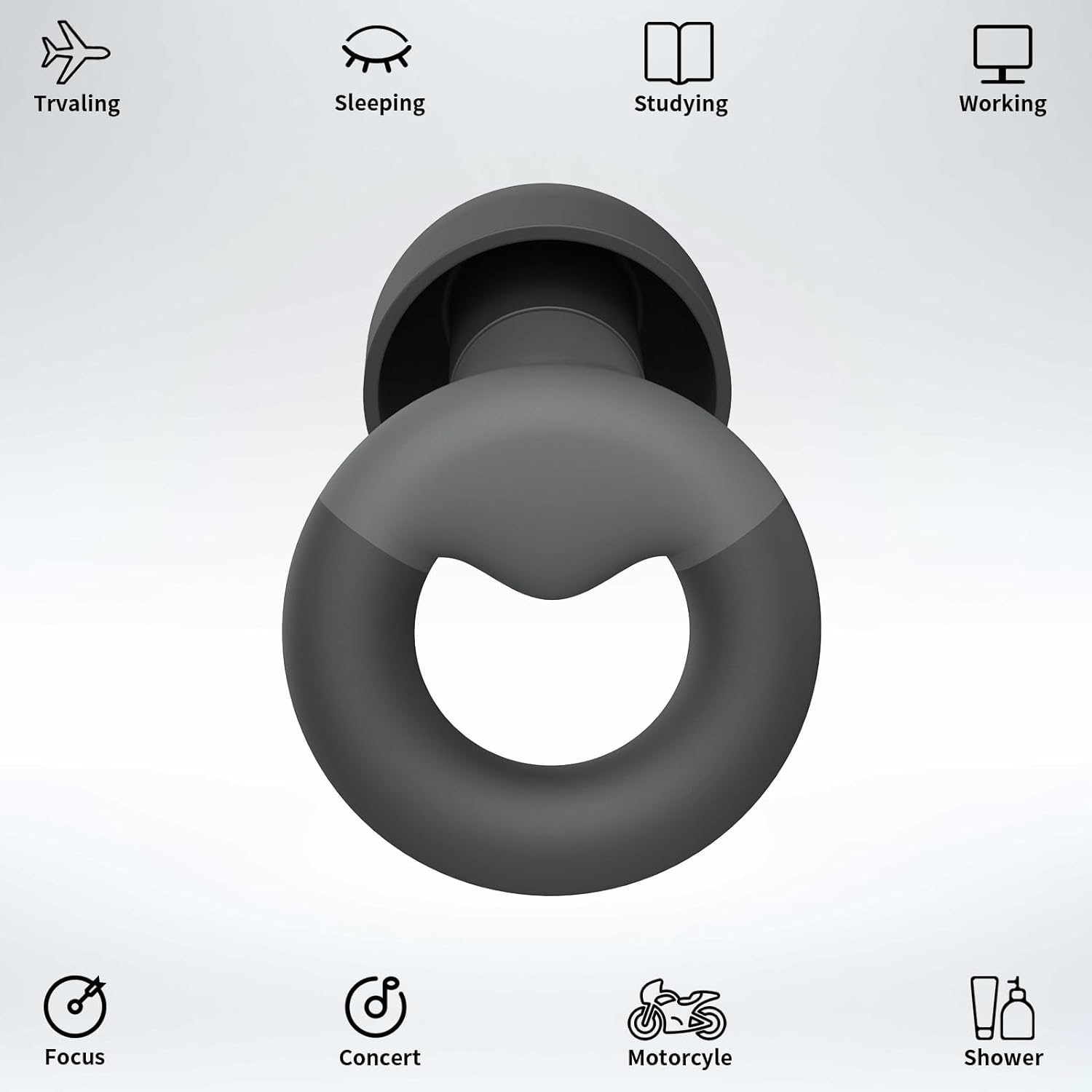 Ear Plugs for Sleeping, Noise Reduction 25dB-30dB