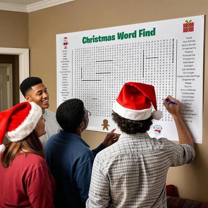 🎉 Jumbo Thanksgiving Word Search Poster – Giant 36"x24" Wall Game! 🎉
