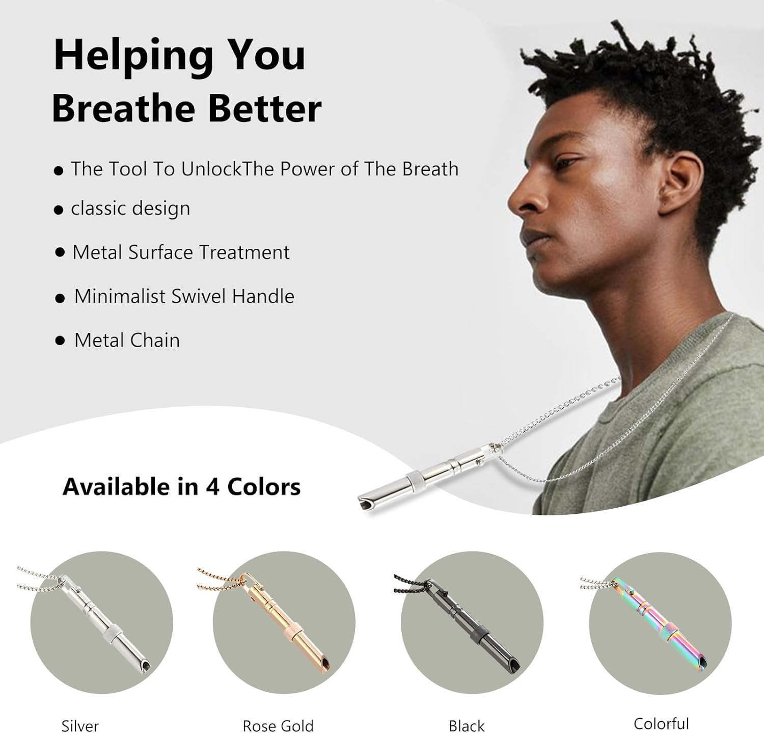 Air Device To Quit Smoking Relief Anxiety Necklace
