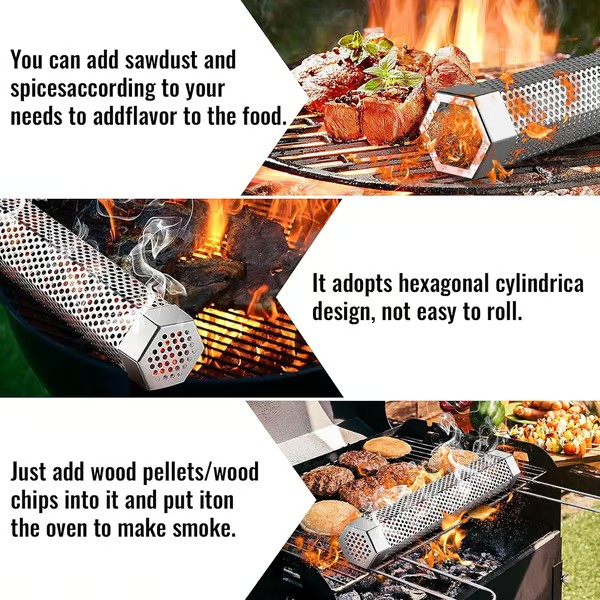 🔥12" Pellet Smoker Tube for All Grill or Smoker