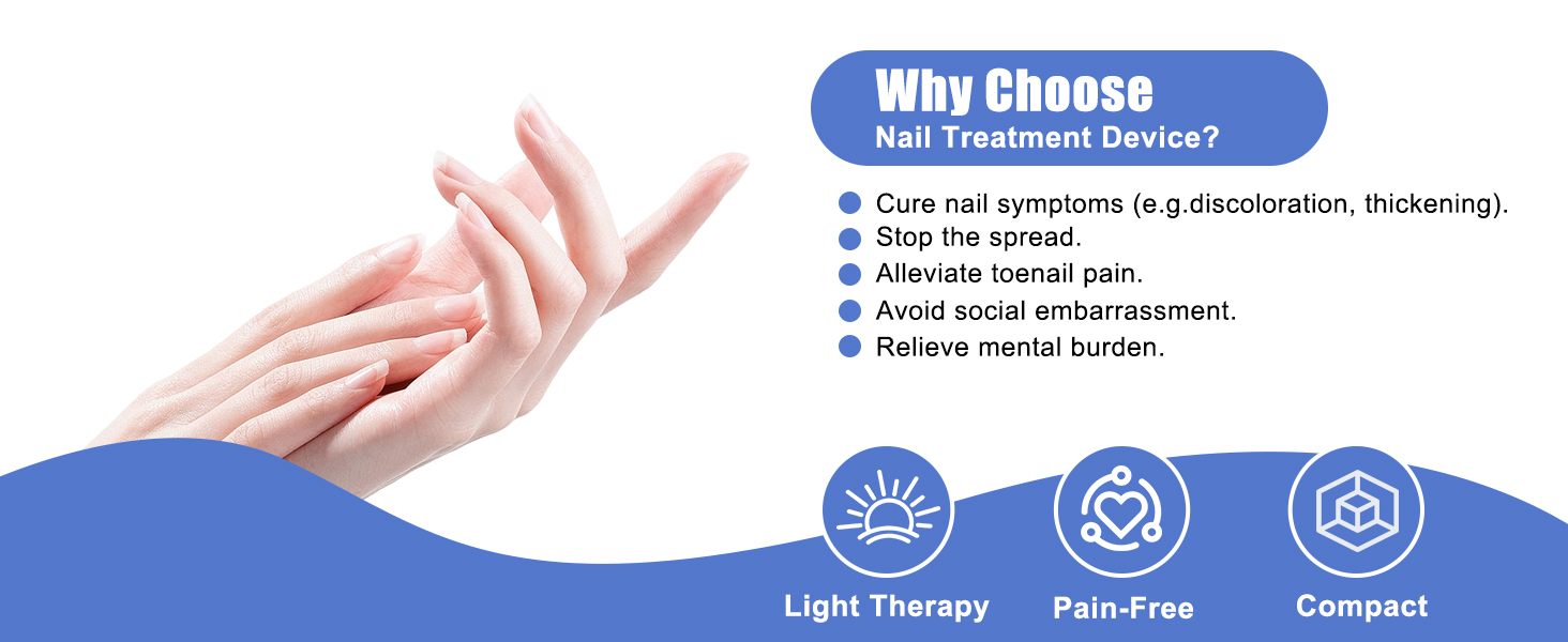 lunavia toenail pen nail light toe treatments device LED light