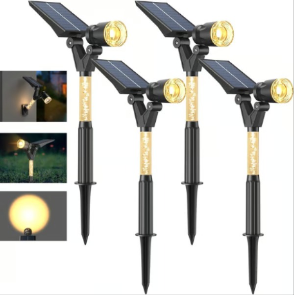 2025 Upgrade Solar Garden Spotlight-Wall Mounted & Ground Insert