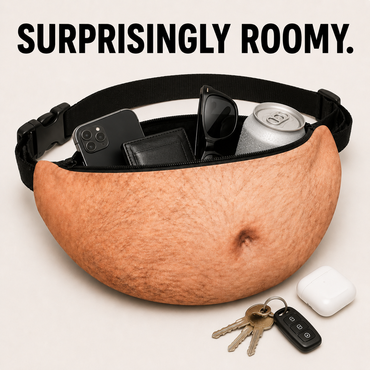 Funny beer belly fanny pack gag gift