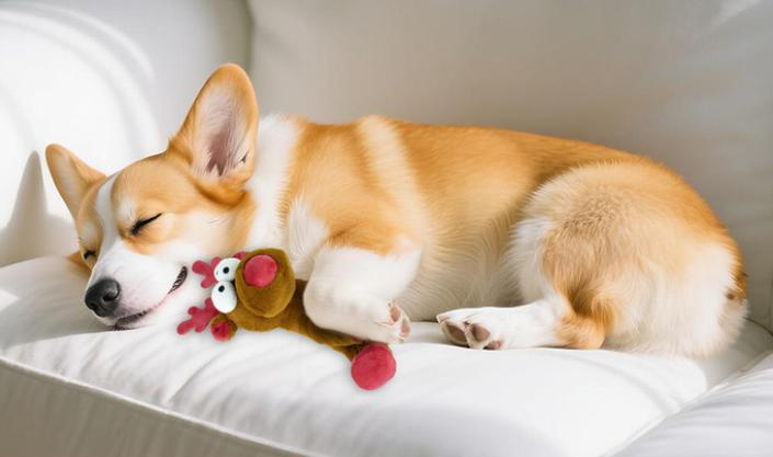 Sitting Moose Squeaky Plush Dog Toys - The Perfect Playtime Companion for Your Pup!