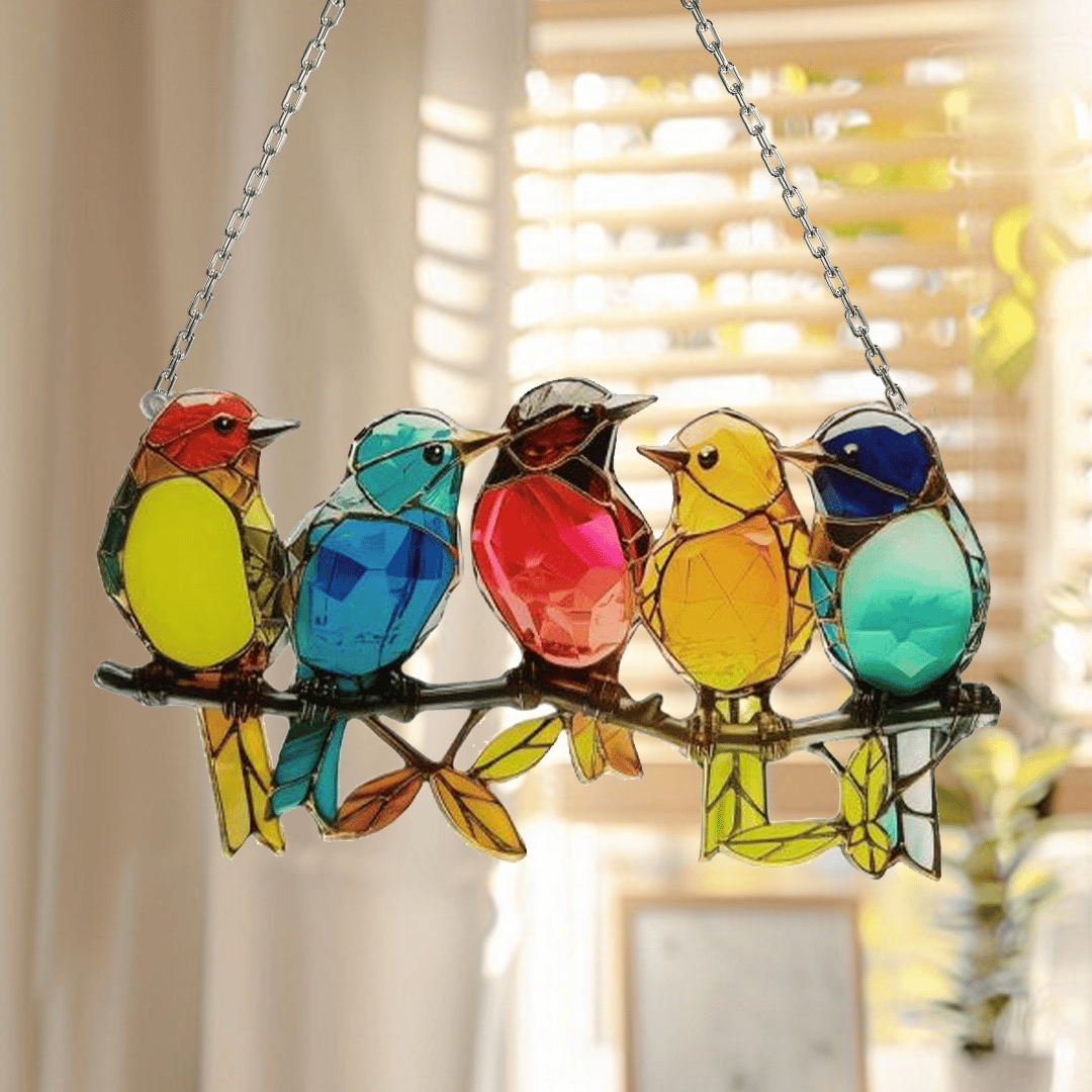💐🐦Colorful Birds Ornament