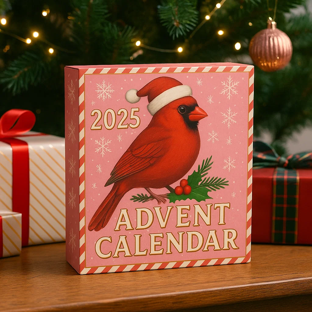 🎄🐦 2025 Cardinal Christmas Countdown Calendar – Collector’s Edition! 🐦🎄
