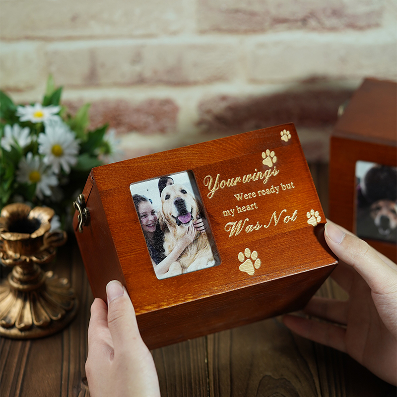 🔥HOT SALE 49% OFF - Wooden Pet Memorial Urns with Photo Frame