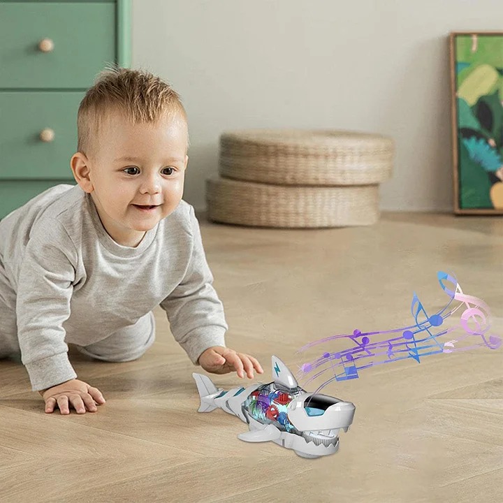 Electric Gear Shark Toy