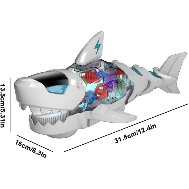 Electric Gear Shark Toy