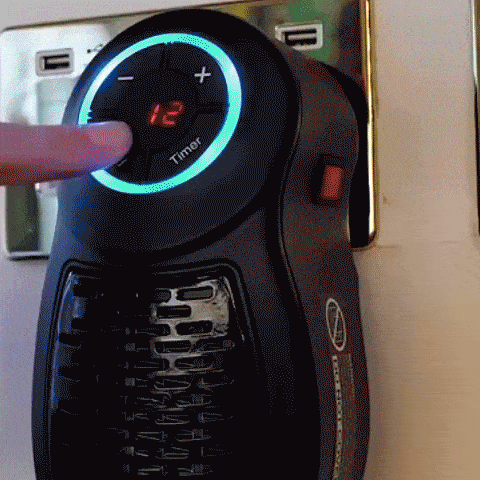 ❄Winter Sale 49% OFF 🎁Mini Wall-Outlet 7 Color LED Heater With Remote Control