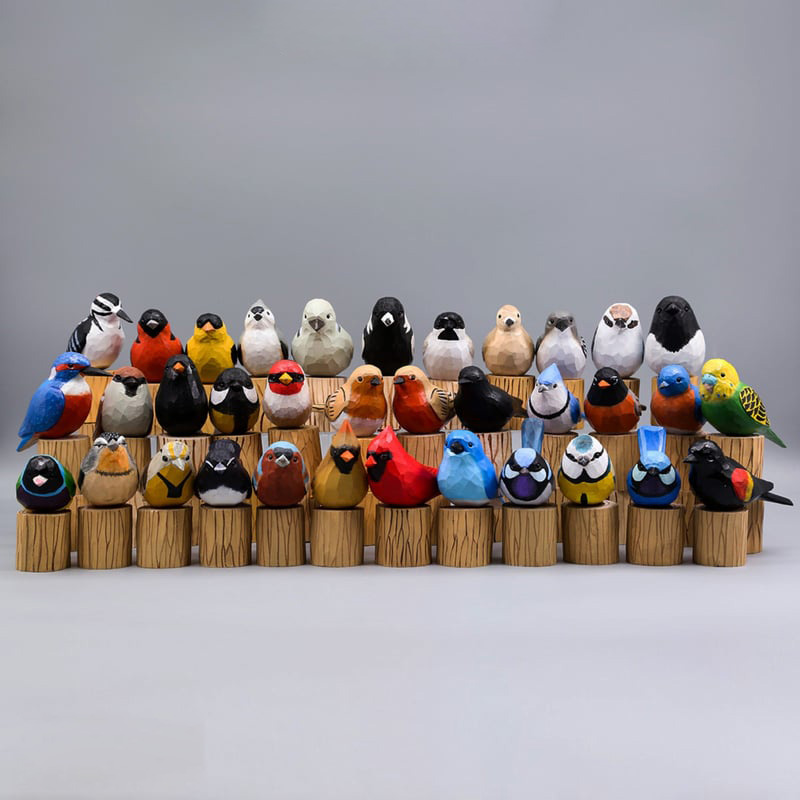 Handcrafted Bird + Stand