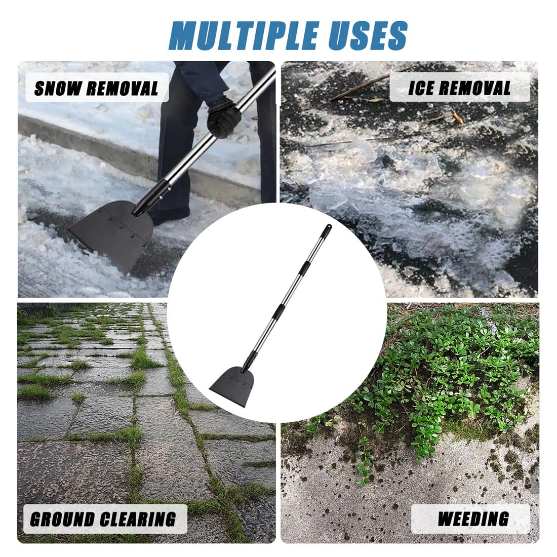 Welnax™ Ice Scraper Tool for Driveway