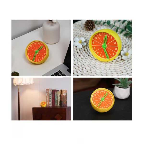 🍊Citrus Clock – Your Kitchen's New Conversation Starter!"​​ 🍋