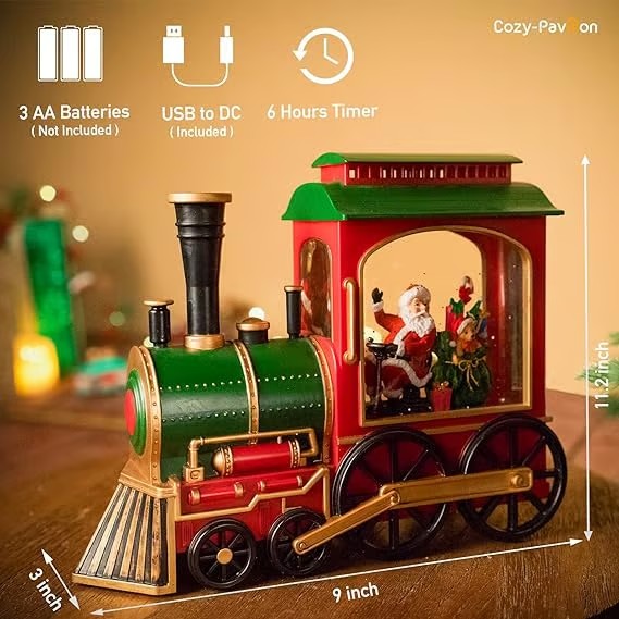 🎅Christmas Eve train snowflake Music Box