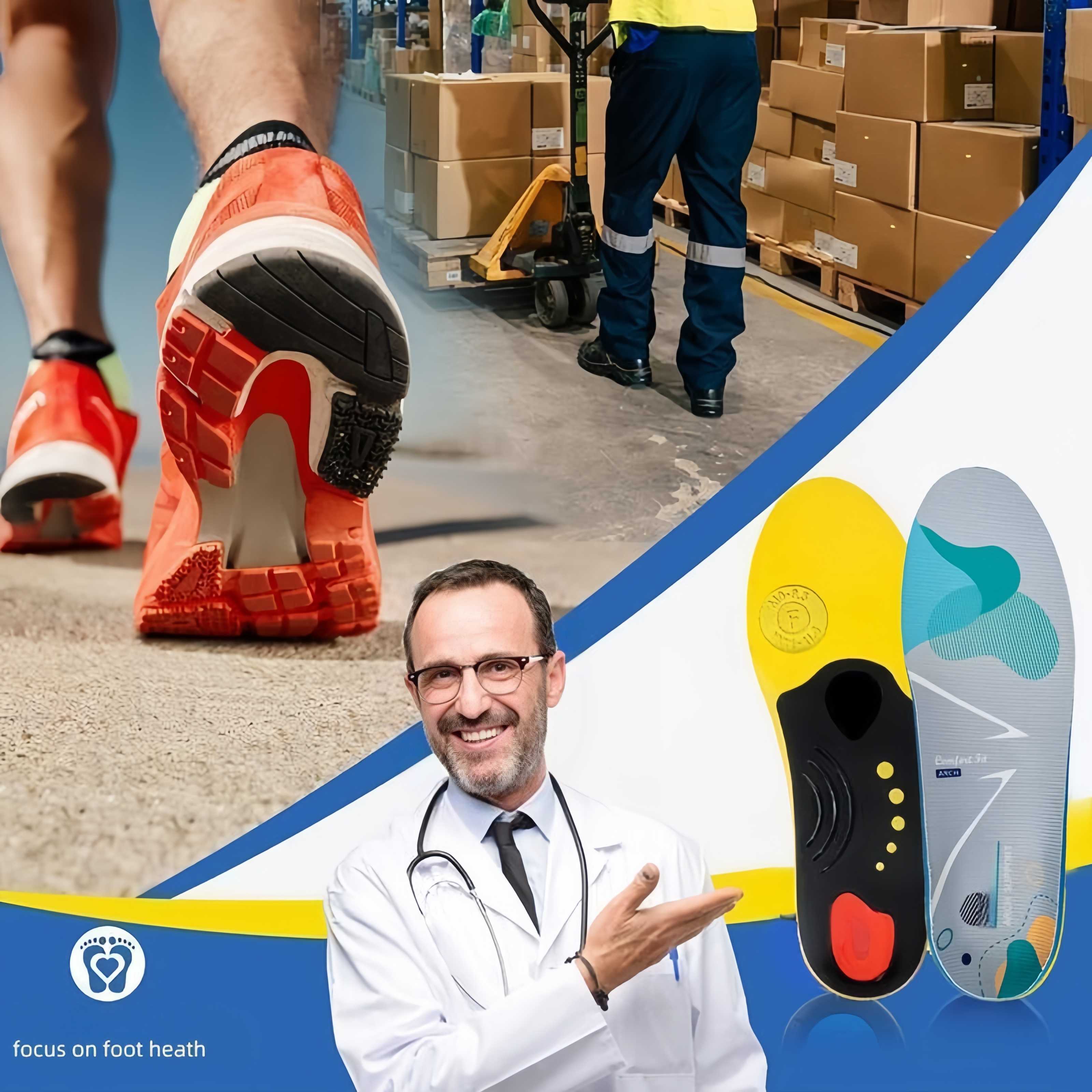 High Arch Support Orthotic Insoles【✅Patent Certification】