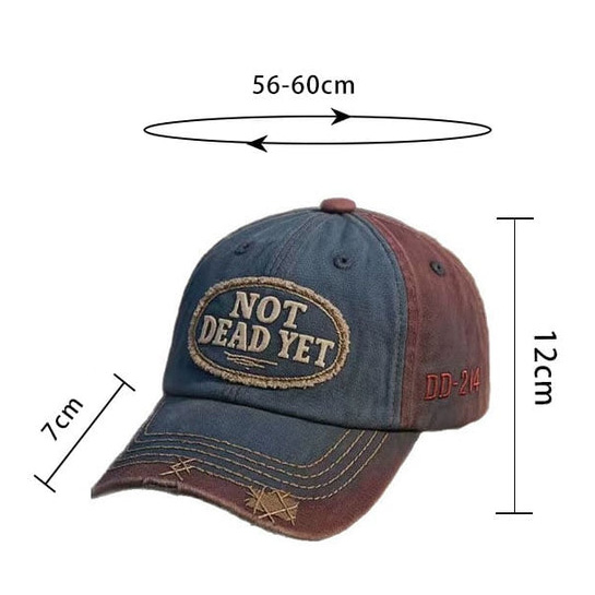 💎NOT DEAD YET - Vintage Washed Baseball Cap