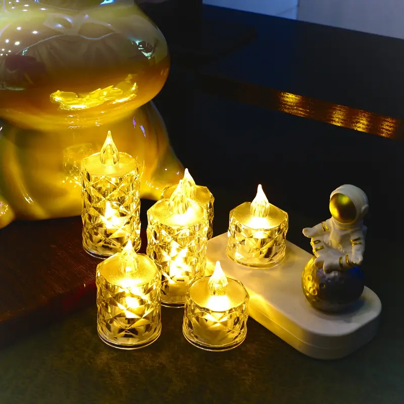 ON SALE🔥3pcs(S/M/L)/SET Crystal Flameless Candle Light