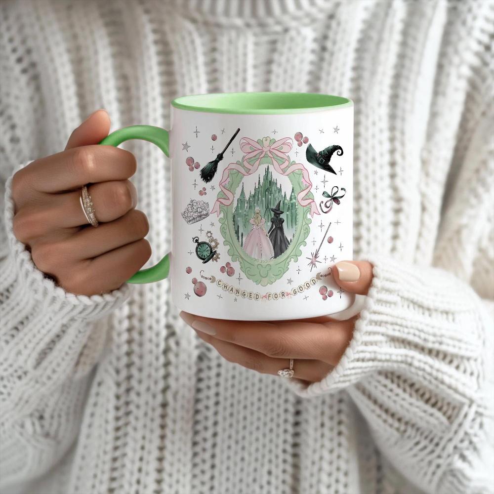🎀Coquette Bow Wicked Change For Good Mug 🎁Wicked Musical Fan Gift✨