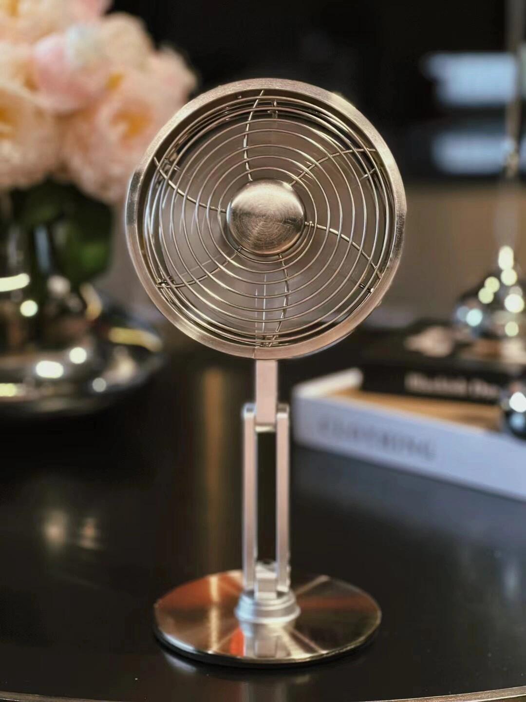 360 Degree Rotating Folding Metal Fan USB/Charging Office Desktop