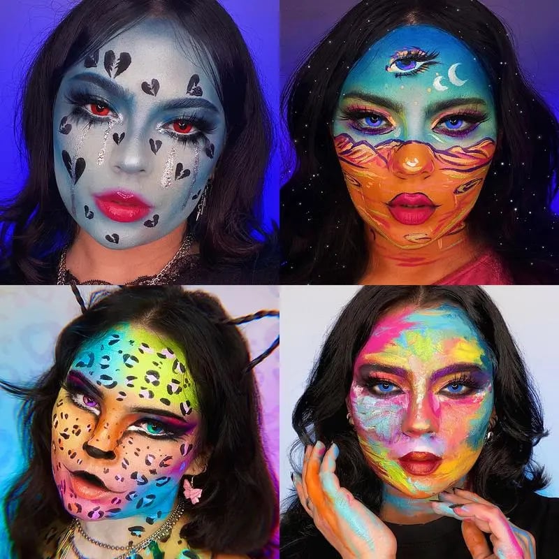 👻2024 Face Body Paint Oil Palette,🎃Halloween,Performance,Cosplay