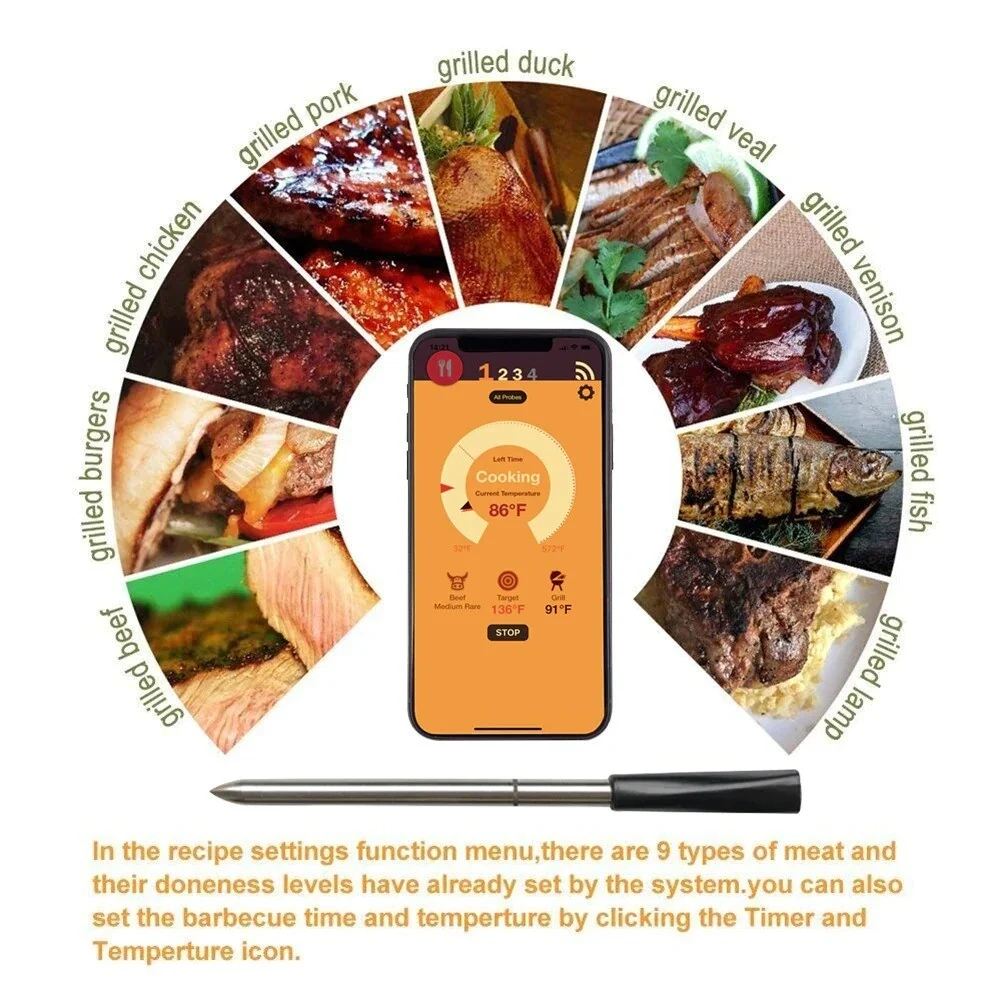 BBQ Wireless Bluetooth Meat Thermomter