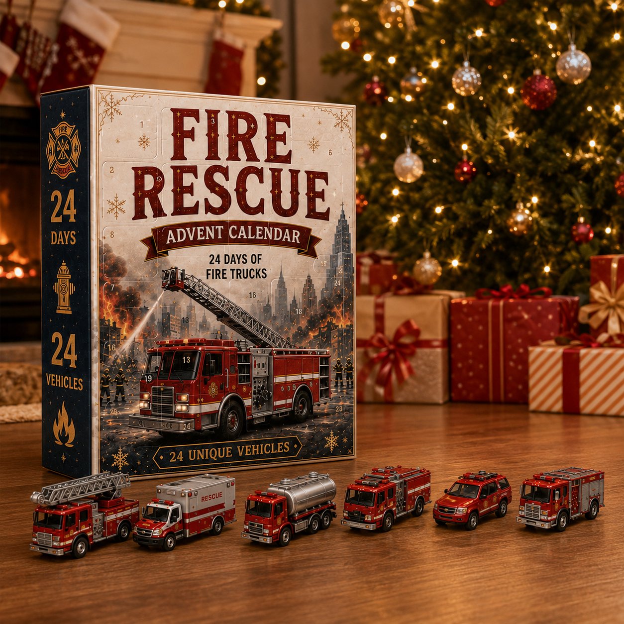Fire rescue advent calendar Christmas gift
