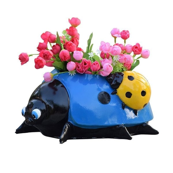 Cute Ladybug Flower Pot