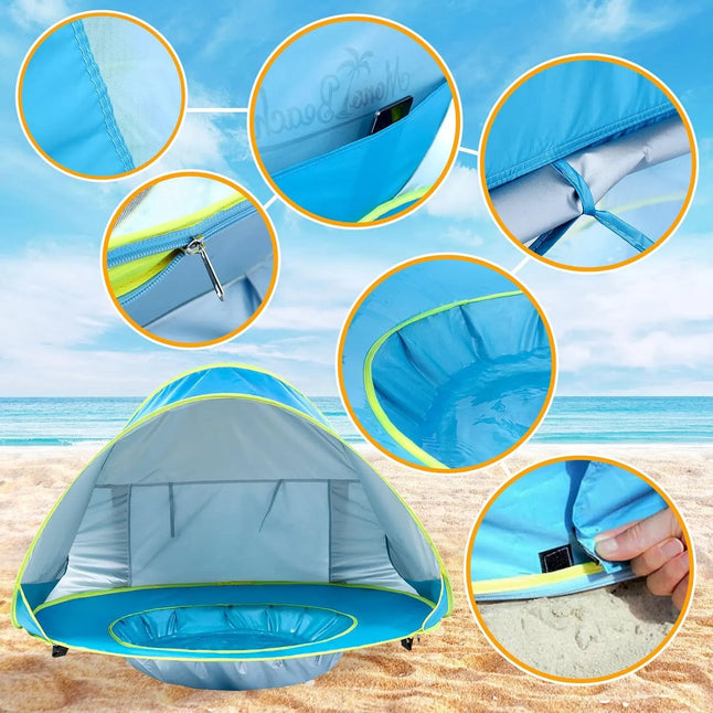 Baby Tent with Mini Pool for Safe & Cool Summer Play