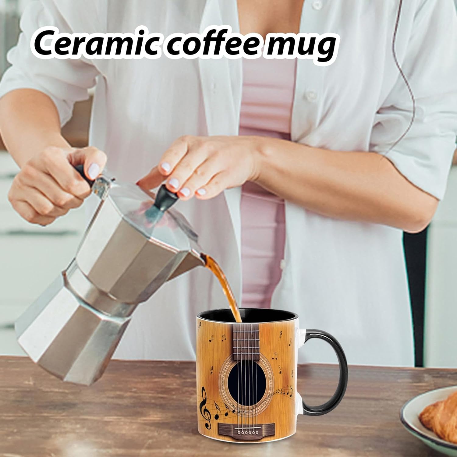🎸Unique Guitar Ceramic Coffee Mug