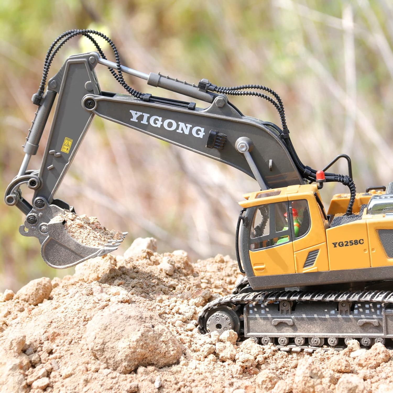 Alloy Material Remote Control Excavator Toy