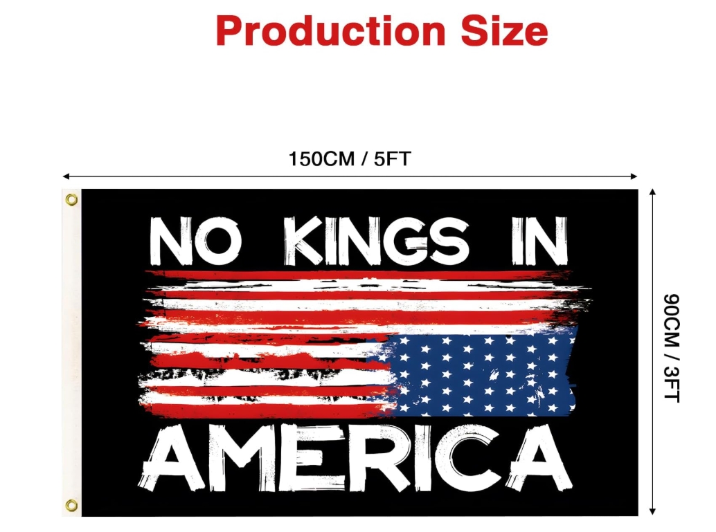No Kings In America Flag 3x5Ft for Outside Large Garden Yard Flags Outdoor Decoration
