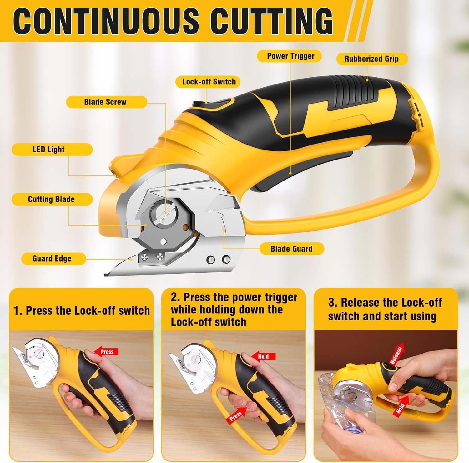 Cordless Electric Scissors,Cardboard Cutter