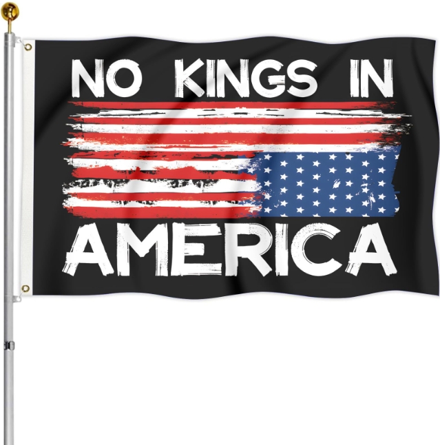 No Kings In America Flag 3x5Ft for Outside Large Garden Yard Flags Outdoor Decoration