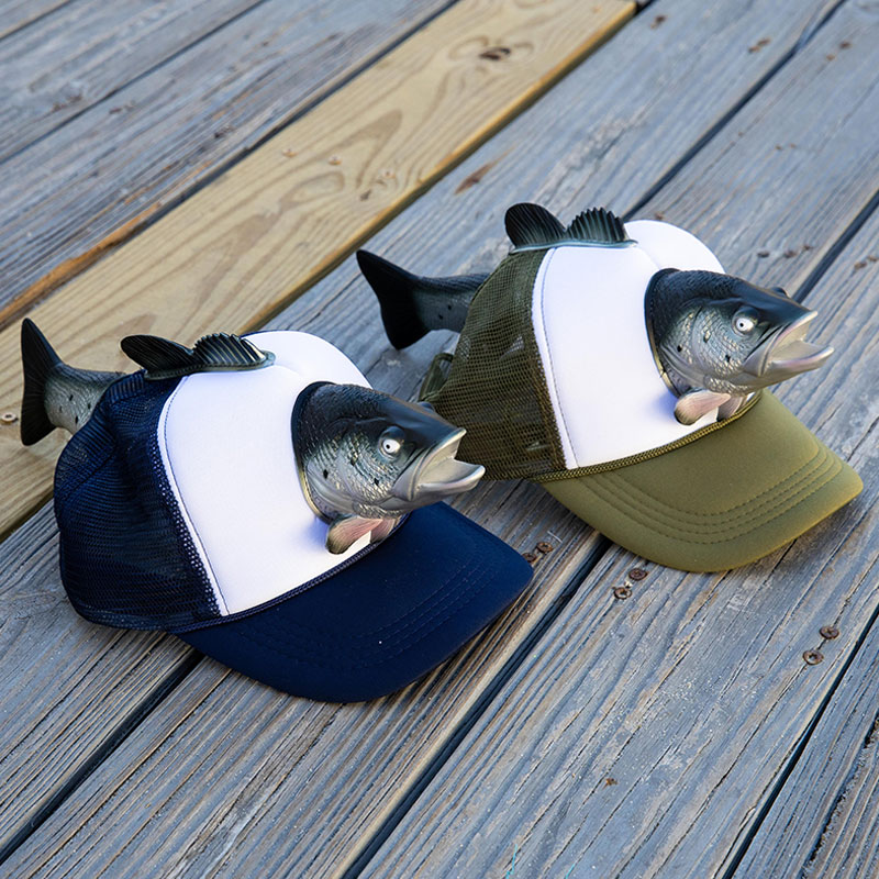 Custom Fish Caps Men's Fish Trucker H at