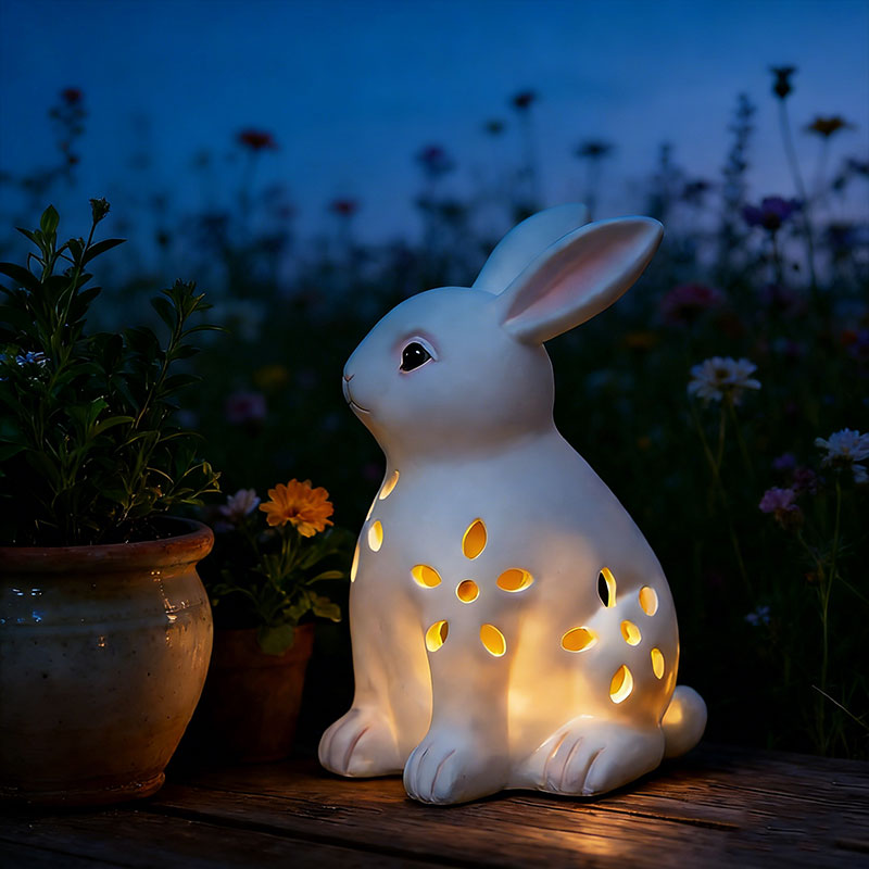 🐰☀️ Solar Easter Rabbit Garden Decor – Soft Glow for Spring & Beyond ☀️🐰