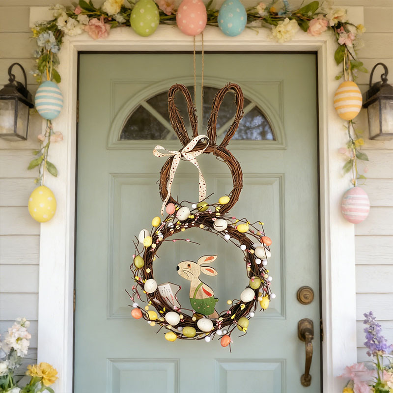 🐣🌸 Easter Wreath – Spring Front Door & Home Decor 🎀✨