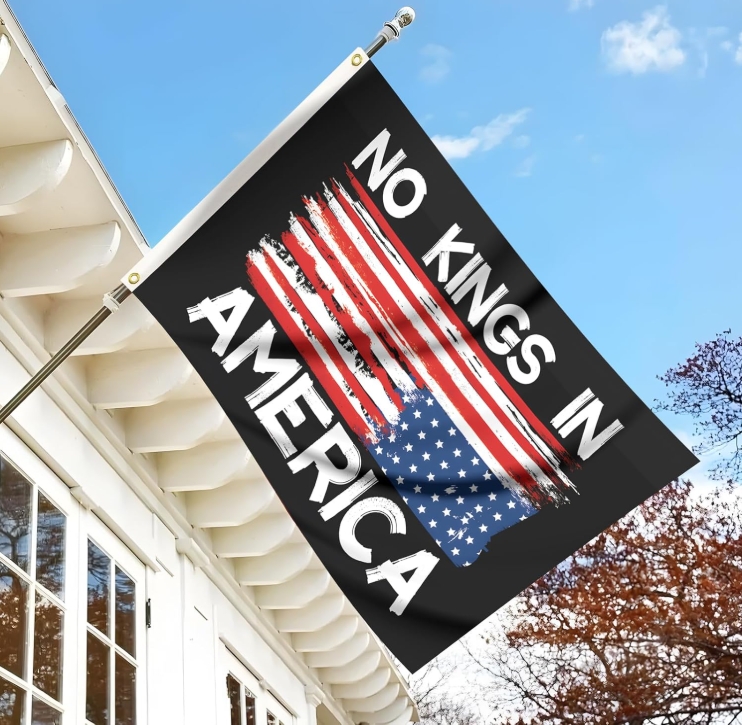 No Kings In America Flag 3x5Ft for Outside Large Garden Yard Flags Outdoor Decoration